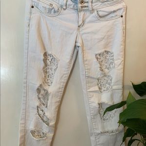 White Jeans with lace